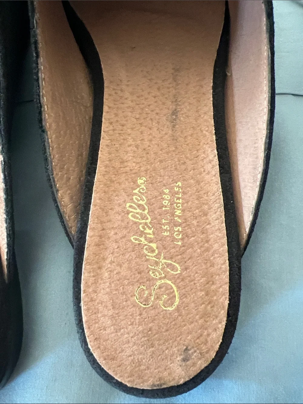 Black Suede Slip-On Mules for Women - Classic Casual Style